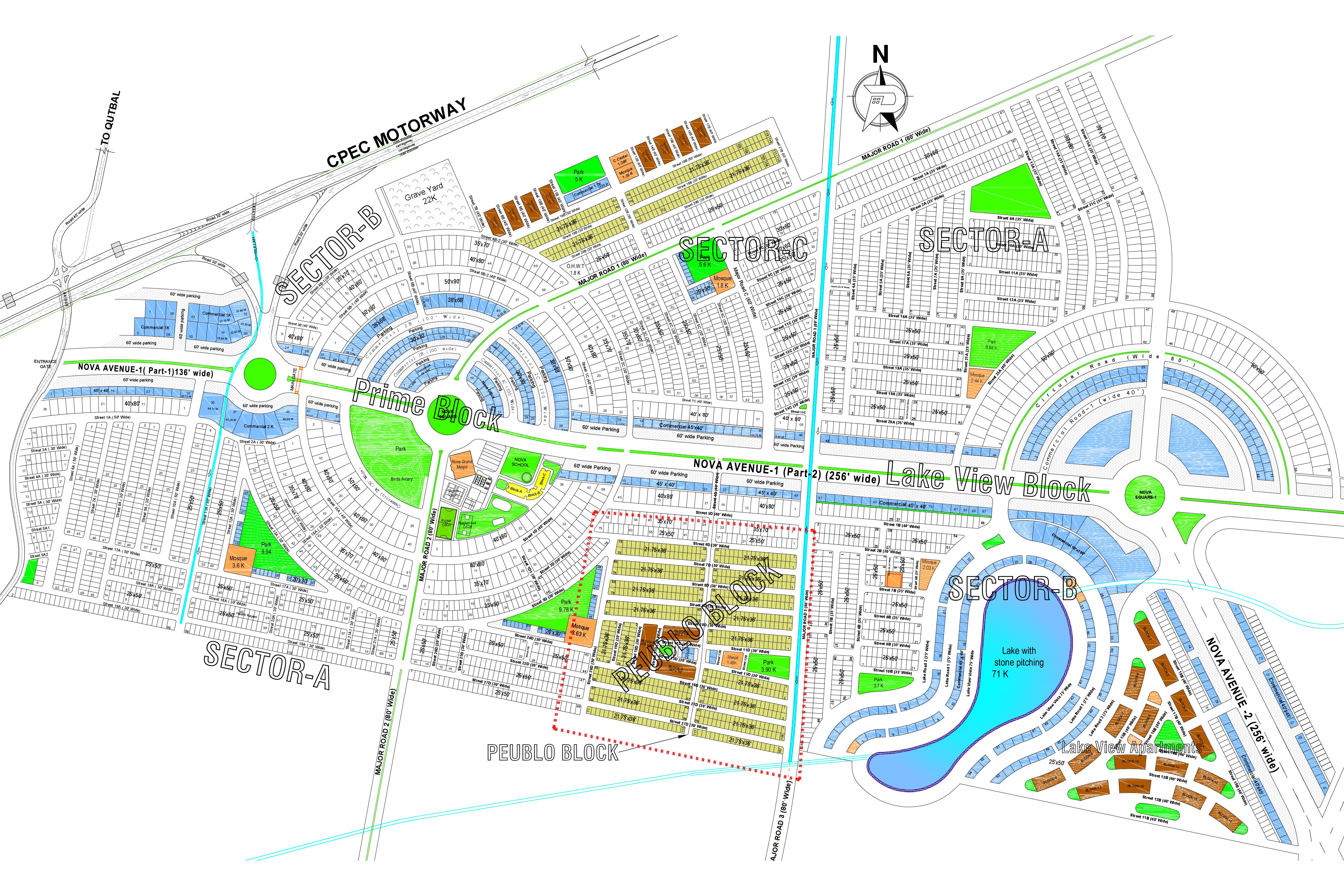 Pueblo Block Map
